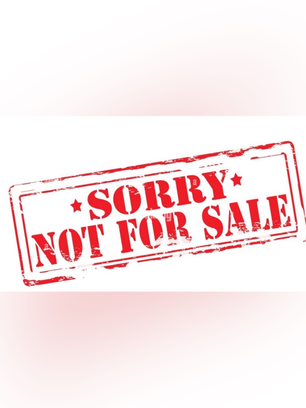 NOT FOR SALE